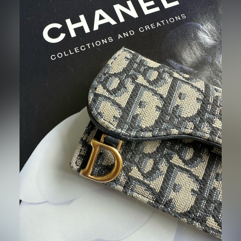 Dior Saddle Bloom Card Holder